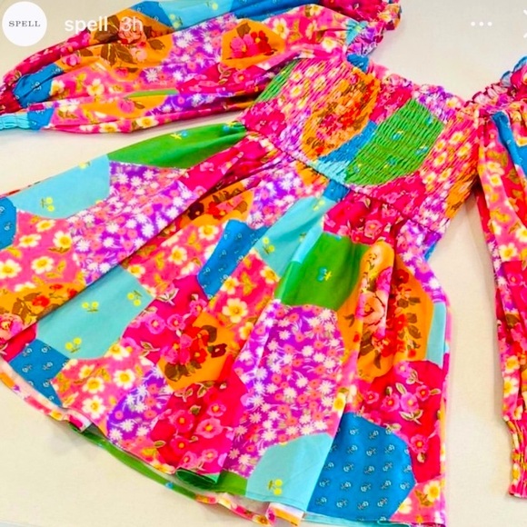 🆕✨ SPELL FREDA LOLLY 🍭 SHIRRED DRESS - Picture 8 of 8